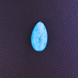 Cabochon Larimar AAA – Goutte des Caraïbes (pièce unique)