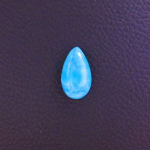 Cabochon Larimar AAA – Goutte des Caraïbes (pièce unique)