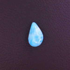 Cabochon Larimar AA – Goutte des Caraïbes (pièce unique)