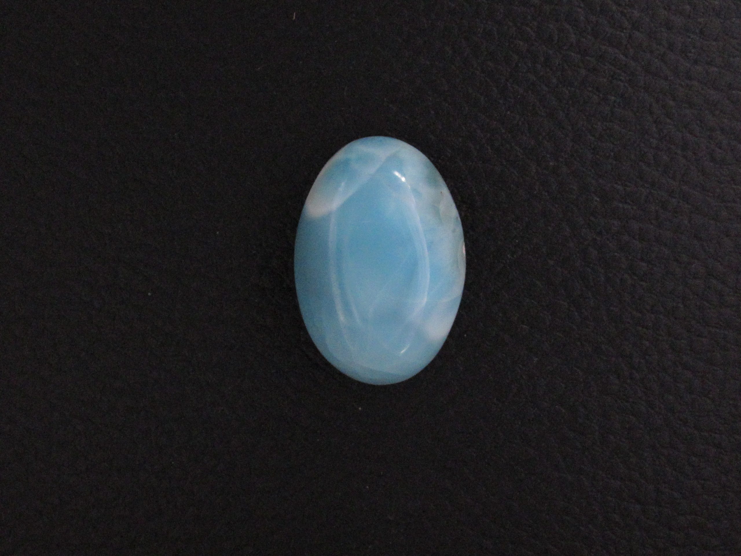 Cabochon Larimar AA – Ovale des Caraïbes (pièce unique)