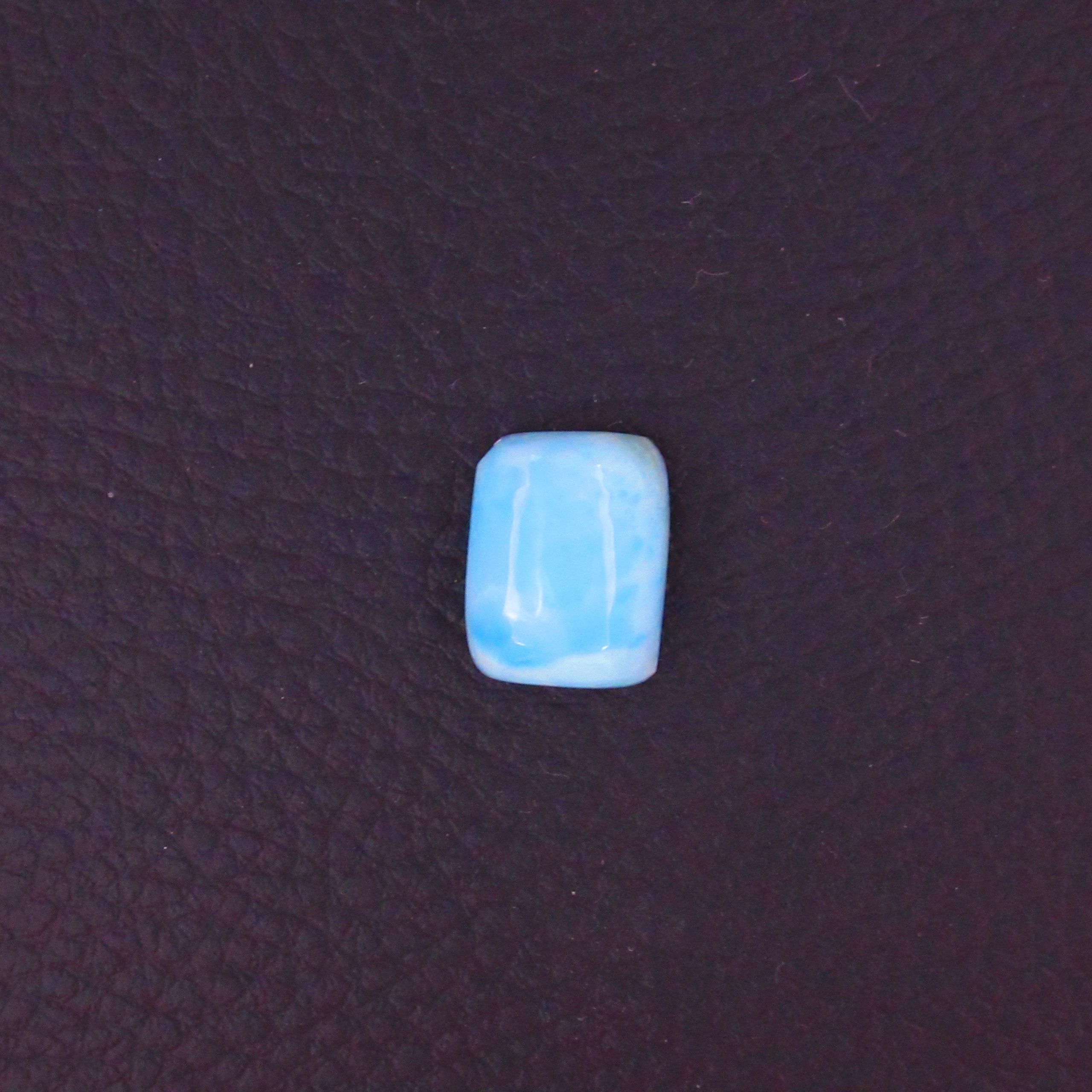 Cabochon Larimar AA – Rectangle des Caraïbes (pièce unique)