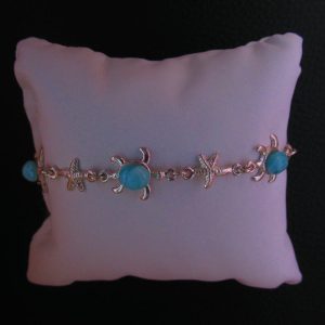 Bracelet Tortue – Larimar AA et Argent 925