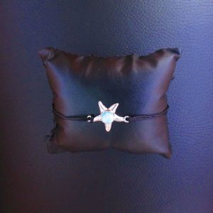 Bracelet Étoile de Mer – Larimar et Argent 925