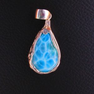 Pendentif Goutte – Larimar AAA et Argent 925