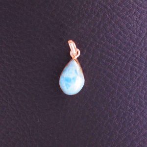 Pendentif Goutte – Larimar AA et Argent 925