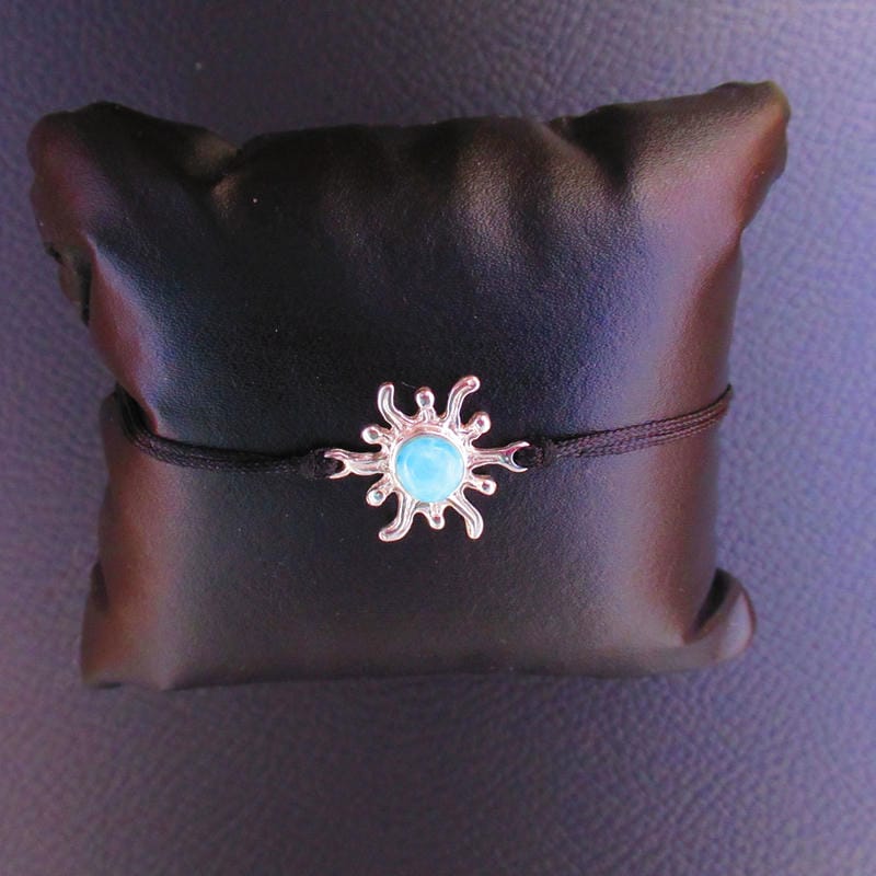 Bracelet Soleil – Larimar AA et Argent 925
